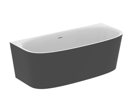 Ideal Standard Dea Voľne stojaca vaňa k stene, 180x80 cm, biela/čierna T9940V3