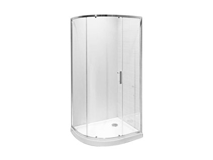 Jika Tigo Sprchový kút, 78x98 cm, Jika Perla Glass, strieborná/sklo arctic H2512110026661