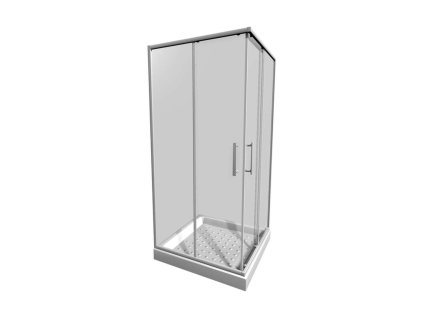 Jika Lyra plus Sprchovací kút 78-80x78-80 cm, biela/číre sklo H2513810006651