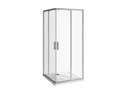 Jika Nion Sprchový kút 80x80 cm, Jika perla Glass, strieborná/sklo arctic H2512N10026661