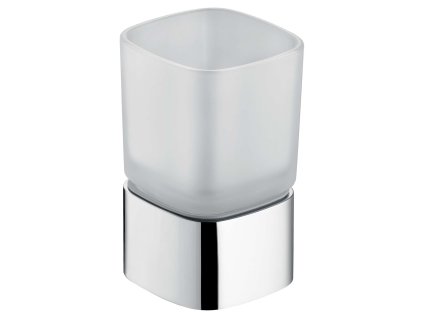 Keuco Elegance Pohárik na kefky a pastu s držiakom, matné sklo/chróm 11650019001