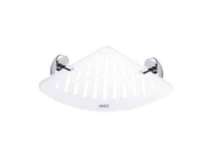 Nimco Unix Rohová polička IXI s frézovaním, chróm UN X212-26