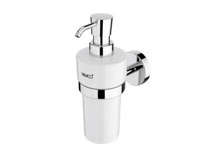 Nimco Unix Dávkovač mydla nástenný, s držiakom, biela/chróm UN 13031KN-26