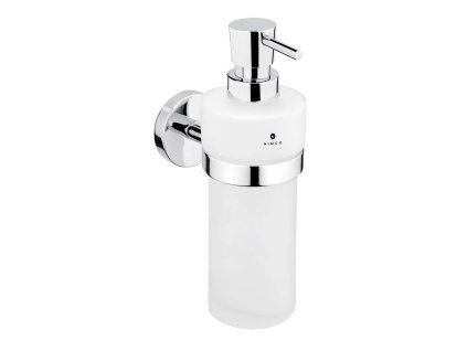 Nimco Unix Dávkovač mydla s držiakom, matné sklo/chróm UN 13031W-T-26