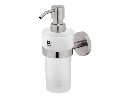 Nimco Unix Dávkovač mydla s držiakom, 250 ml, matné sklo/brúsená nerezová UNM 13031WL-10