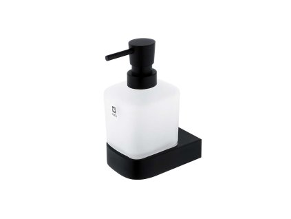 Nimco Nikau Dávkovač mydla s držiakom, 250 ml, matné sklo/čierny mat NKC 30031C-T-90