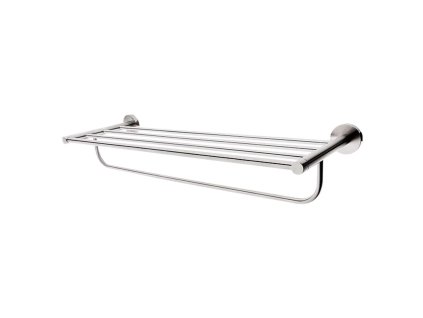 Nimco Unix Polička s držiakom uterákov, dĺžka 65 cm, brúsená nerezová UNM 13063-10