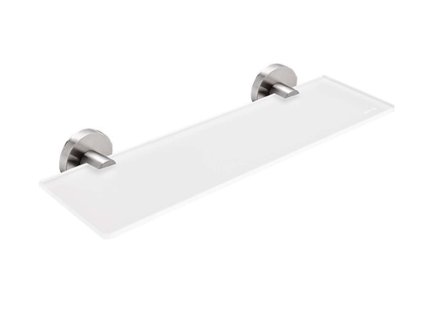 Nimco Unix Polička, dĺžka 40 cm, matné sklo/brúsená nerezová UNM 13091B-40-10