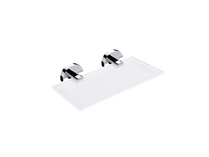 Nimco Unix Polička, dĺžka 20 cm, matné sklo/chróm UN 13091B-20-26