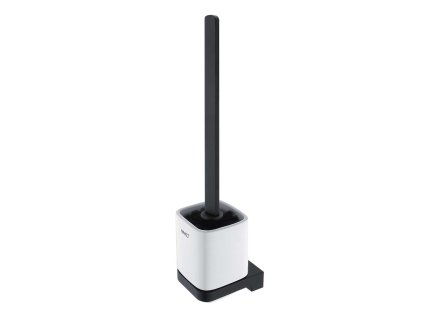 Nimco Maya WC kefa nástenná s držiakom, biela keramika/čierny mat MAC 29094KN-HR-90