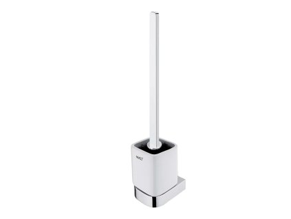 Nimco Nikau WC kefa nástenná s držiakom, biela keramika/chróm NK 30094KN-HR-26