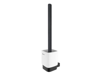 Nimco Kibo WC kefa nástenná s držiakom, biela keramika/čierny mat Ki-14094KN-HR-90