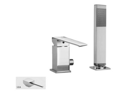 Paffoni Level Batéria na okraj vane, 2-otvorová inštalácia, chróm LEA041CR