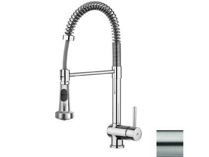 Paffoni Stick Drezová batéria s flexibilným ramenom, nerezová SK176ST