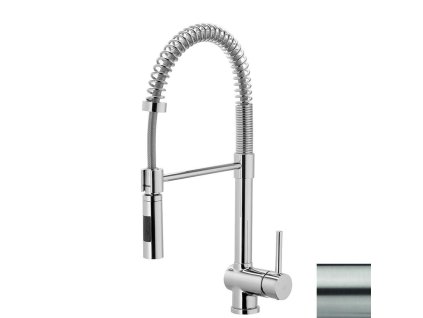Paffoni Stick Drezová batéria s flexibilným ramenom, nerezová SK179ST