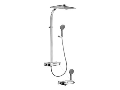 Paffoni Sprchové sety Sprchový set Moby s termostatom, 2 prúdy, chróm ZCOL668CRAG