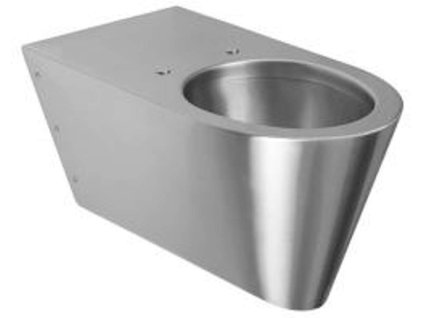 Sanela WC z nehrdzavejúcej ocele Závesné WC z nehrdzavejúcej ocele pre ľudí s telesným postihnutím SLWN 11