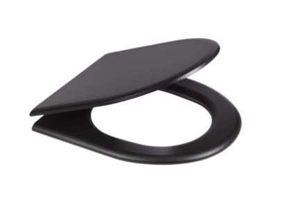 Sanela WC z nehrdzavejúcej ocele WC doska, čierna SLZN 31C