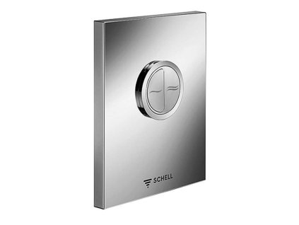 Schell Compact II Tlakový splachovač WC, Edition Eco ND, nehrdzavejúca oceľ 028142899