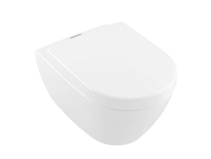Villeroy & Boch Subway 2.0 Závesné WC, hlboké splachovanie, Aquareduct, DirectFlush, s CeramicPlus, alpská biela 5614A1R1