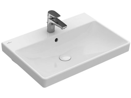 Villeroy & Boch Avento Umývadlo nábytkové, 60x47 cm, s prepadom, otvor na batériu, alpská biela 41586001