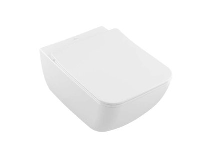 Villeroy & Boch Venticello Závesné WC s WC doskou SoftClosing, DirectFlush, CeramicPlus, alpská biela 4611RLR1