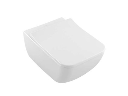 Villeroy & Boch Venticello Závesné WC s WC doskou SoftClosing, DirectFlush, CeramicPlus, alpská biela 4611RSR1