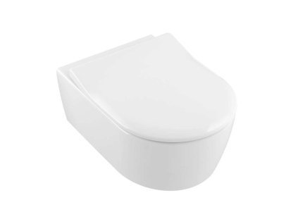 Villeroy & Boch Avento Závesné WC s doskou SoftClosing, DirectFlush, CeramicPlus, alpská biela 5656RSR1