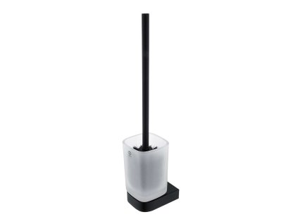 Nimco Nikau WC kefa s držiakom, matné sklo/čierny mat NKC 30094CN-90