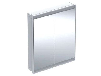 Geberit ONE Zrkadlová skrinka s LED osvetlením, 75x90x15 cm, 2 dvierka, vstavaná, hliník 505.802.00.1