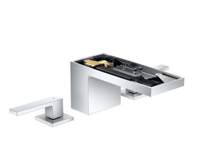 Axor MyEdition Umývadlová batéria s výpusťou Push-Open, 3-otvorová inštalácia, chróm/bez doštičky 47052000-AX