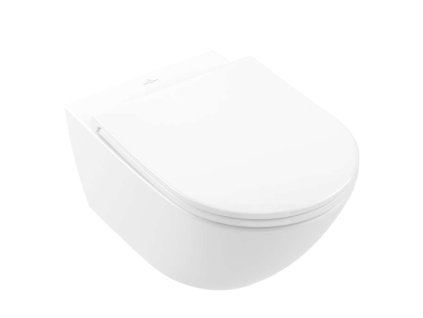 Villeroy & Boch Subway 3.0 Závesné WC s doskou SoftClosing, TwistFlush, CeramicPlus, alpská biela 4670T9R1
