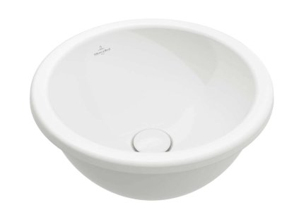 Villeroy & Boch Loop&Friends Umývadlo zápustné, priemer 39 cm, s prepadom, s CeramicPlus, alpská biela 4A5900R1