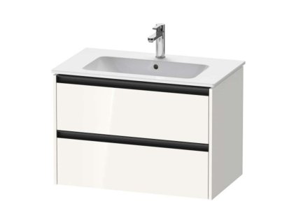 Duravit Ketho.2 Umývadlová skrinka, 55x81x48 cm, 2 zásuvky, lesklá biela K25263022220000