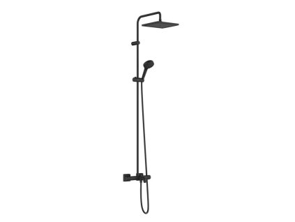 Hansgrohe Vernis Shape Sprchový set Showerpipe 240 s vaňovým termostatom, 2 prúdy, matná čierna 26900670-HG
