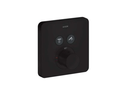 Axor ShowerSelect Termostat pod omietku na 2 spotrebiče, matná čierna 36707670-AX