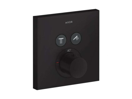 Axor ShowerSelect Termostat pod omietku na 2 spotrebiče, matná čierna 36715670-AX