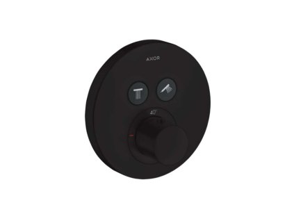 Axor ShowerSelect Termostat pod omietku na 2 spotrebiče, matná čierna 36723670-AX