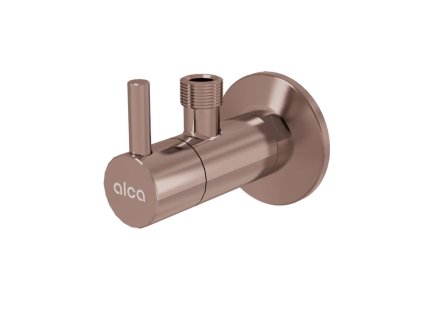Alcadrain Ventily Rohový ventil s filtrom, lesklý red gold ARV001-RG-P