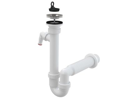 Alcadrain Sifóny Drezový sifón, priemer 70 mm, s prípojkou, plast A810-DN50