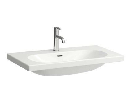 Laufen Lua Umývadlo nábytkové 80x46 cm, s prepadom, otvor na batériu, biela H8160870001041