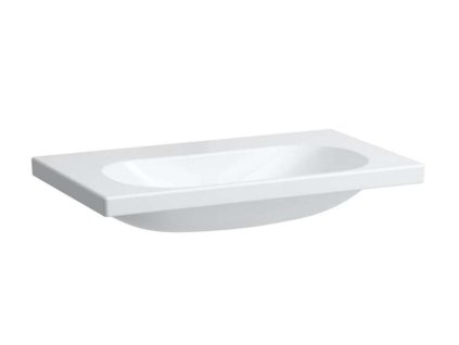 Laufen Lua Umývadlo nábytkové 80x46 cm, bez prepadu, bez otvoru na batériu, LCC, biela H8160874001421