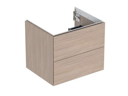 Geberit ONE Umývadlová skrinka 59x50x47 cm, 2 zásuvky, dub 505.261.00.5