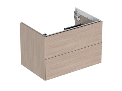 Geberit ONE Umývadlová skrinka 74x50x47 cm, 2 zásuvky, dub 505.262.00.5