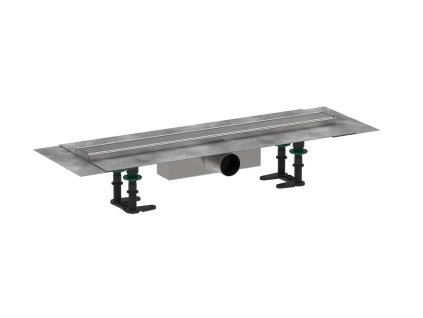 Hansgrohe RainDrain Compact Sprchový žľab 60 cm, s roštom, kefovaná nerezová oceľ 56174800-HG