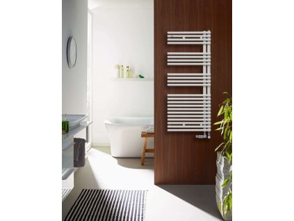Zehnder Forma Asym Kúpeľňový radiátor 119x60 cm, rovný, vonkajšie pripojenie 5 cm, biely lak LFAL-120-060