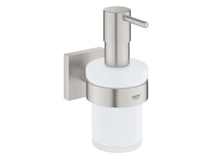 Grohe QuickFix Start Cube Dávkovač mydla s držiakom, sklo/supersteel 41098DC0-GR