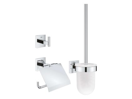 Grohe QuickFix Start Cube Set doplnkov na toaletu 3 v 1, chróm 41123000-GR