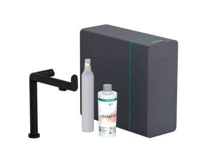 Hansgrohe Aqittura M91 Drezová batéria, SodaSystem, sBox, matná čierna 76810670-HG