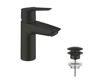 Grohe QuickFix Start Umývadlová batéria s výpusťou Push-Open, matná čierna 235502432-GR